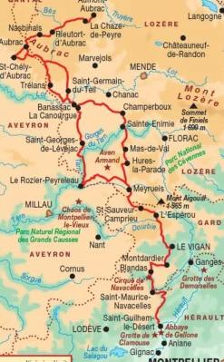 FF randonneee Frankrijk|Wandelgids 4834 Le Chemin de St Guilem-le-Désert