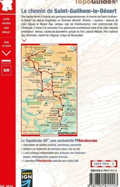FF randonneee Frankrijk|Wandelgids 4834 Le Chemin de St Guilem-le-Désert