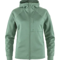 DAMES Fjallraven Vesten|Abisko Grid Fleece Hoodie W