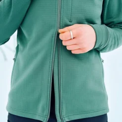 DAMES Fjallraven Vesten|Abisko Grid Fleece Hoodie W