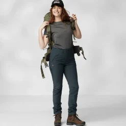 DAMES Fjallraven Broeken Dames|Abisko trail stretch trousers W