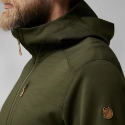 Heren Fjallraven Vesten|Keb fleece hoodie M