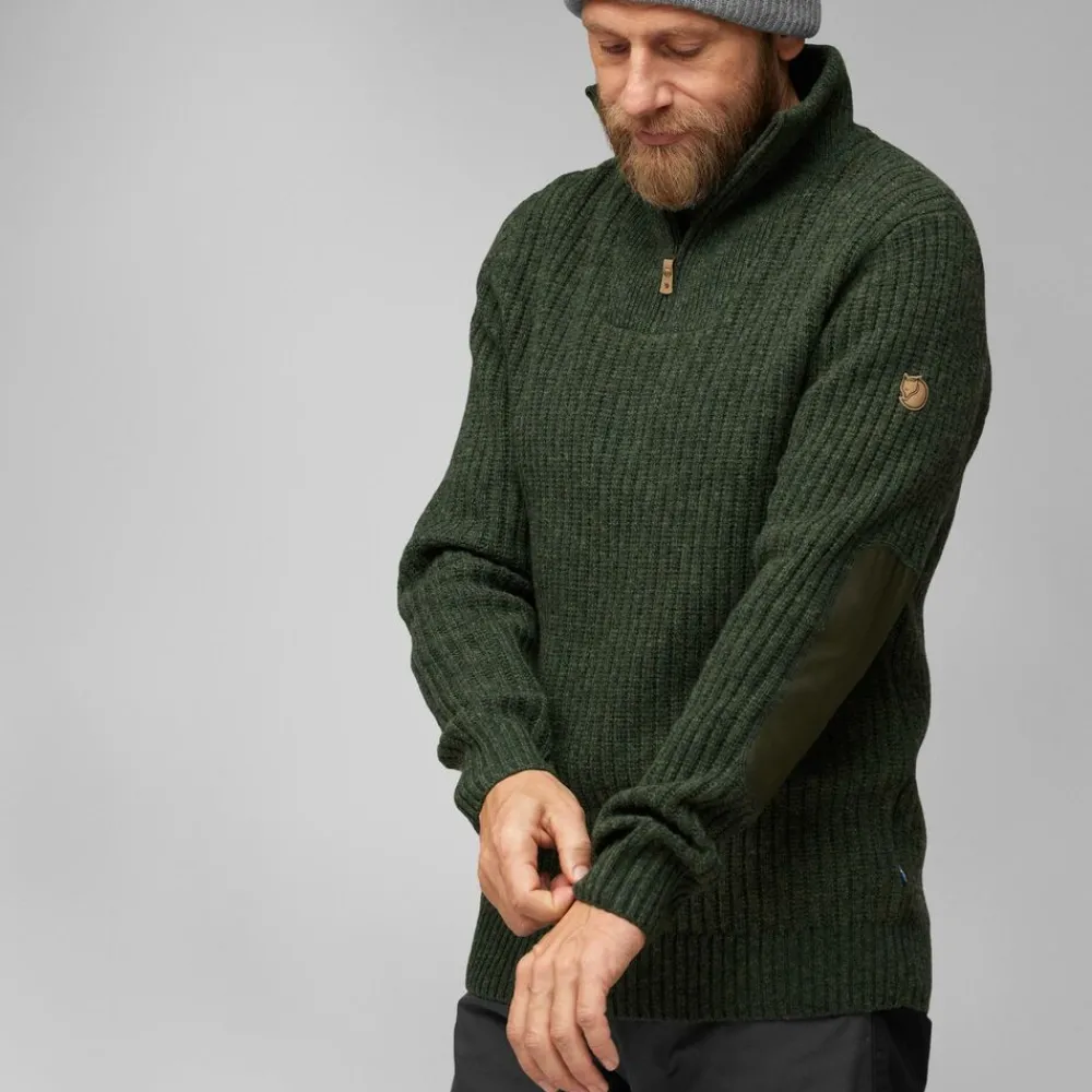 Heren Fjallraven Truien|Ovik half zip knit M