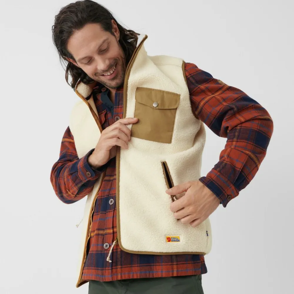 Heren Fjallraven Vesten|Vardag pile fleece vest M
