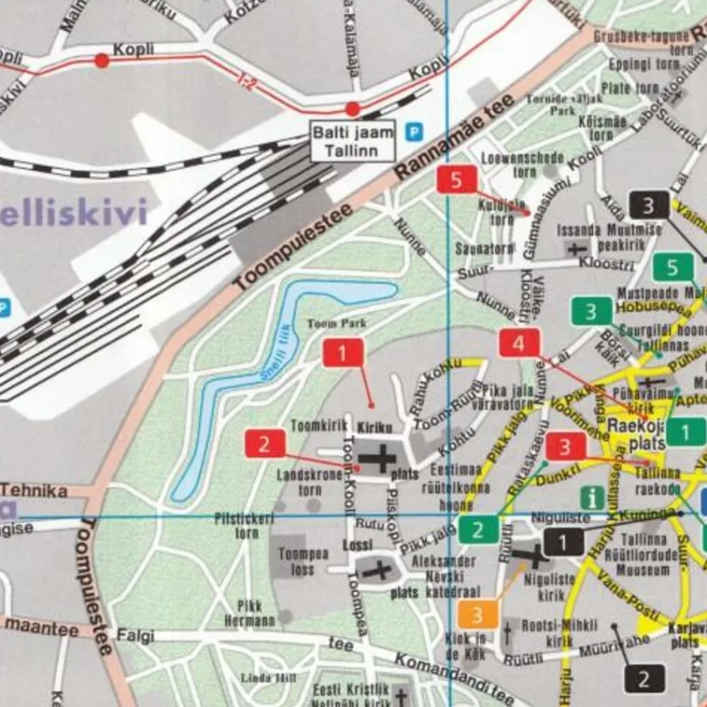 Freytag & Berndt Oost-Europa|Stadsplattegrond Tallinn City Pocket