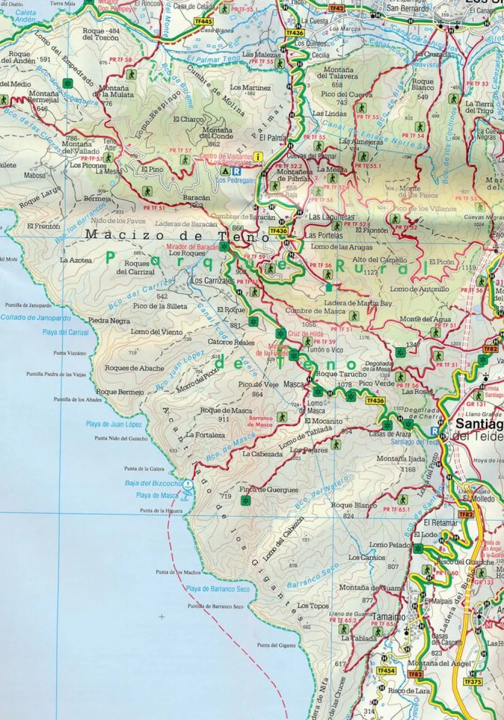 Freytag & Berndt Spanje & Portugal|Wandelkaarten WKE7 Tenerife Noord en Zuid