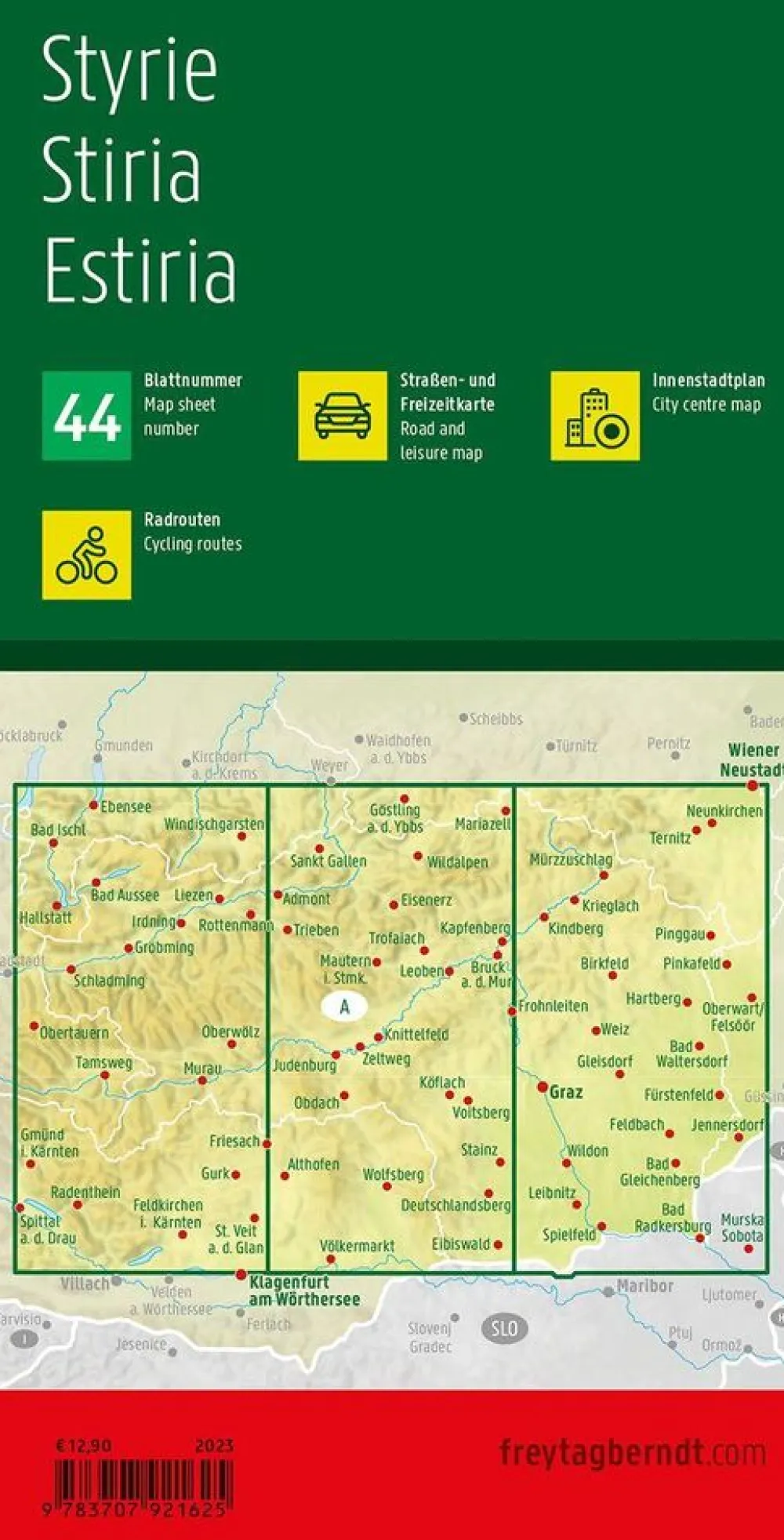 Freytag & Berndt Oostenrijk|Wegenkaart Stiermarken