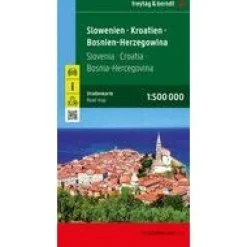 Freytag & Berndt Balkan, Griekenland & Cyprus|Wegenkaart Slovenië, Kroatië,