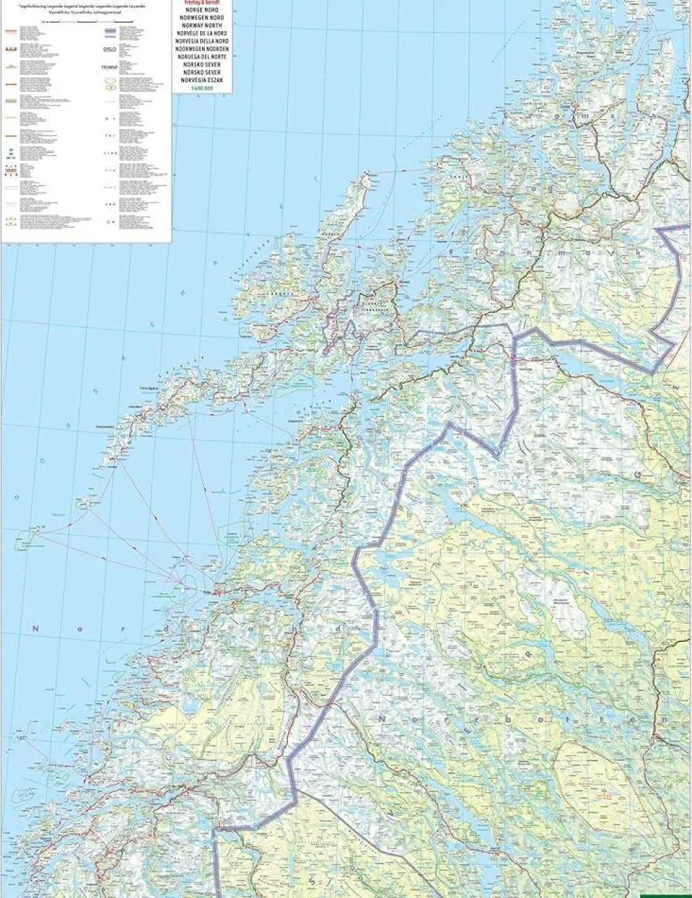Freytag & Berndt Scandinavië & Ijsland|Wegenkaart Noorwegen 3 Noord Narvik