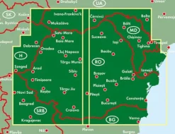 Freytag & Berndt Oost-Europa|Wegenkaart Roemenie - Moldavie