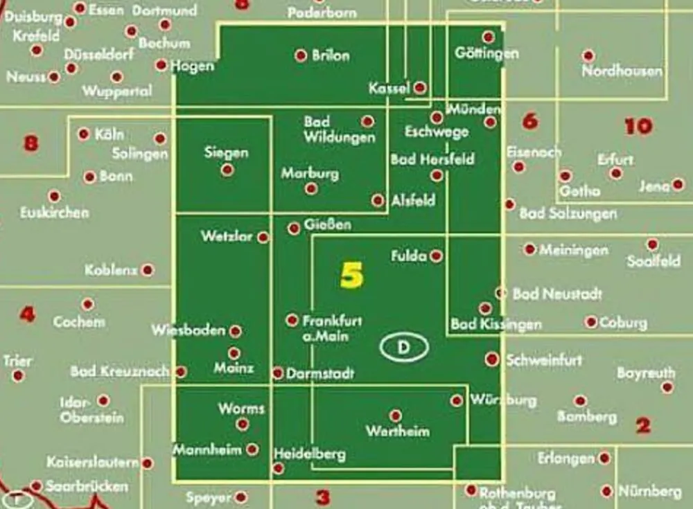 Freytag & Berndt Duitsland|Wegenkaart Hessen 1:200.000