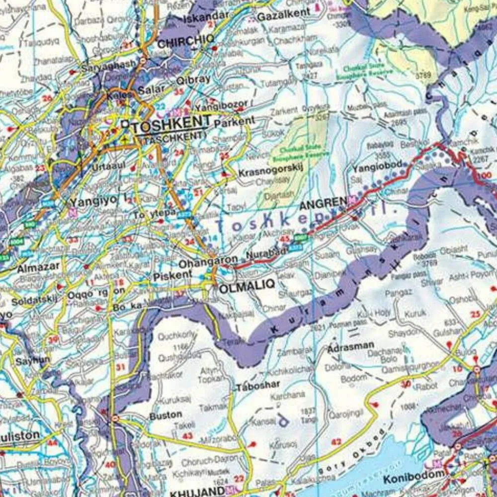 Freytag en Berndt Centraal-Azië|Landkaart Centraal-Azië