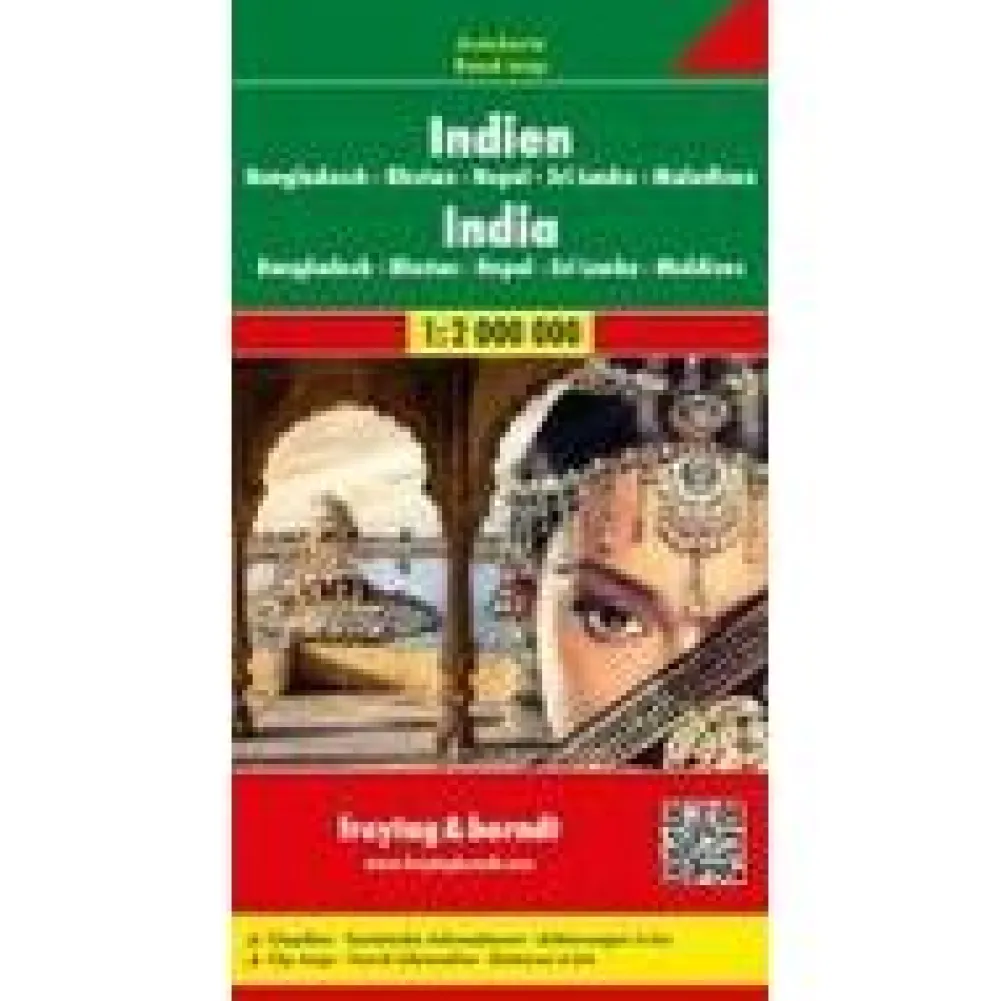 Freytag en Berndt Zuid-Azië|Landkaart India, Nepal & Bangladesh