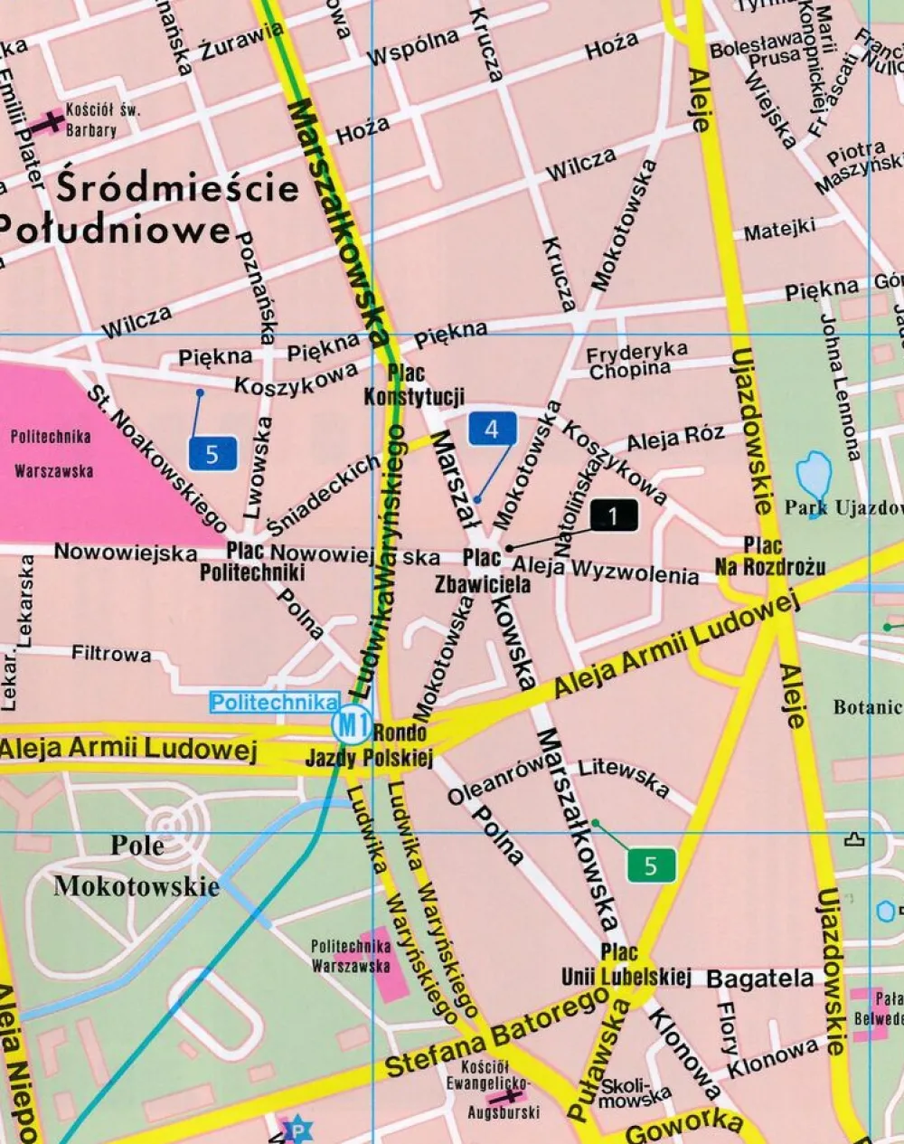 Freytag en Berndt Oost-Europa|Stadsplattegrond Warschau