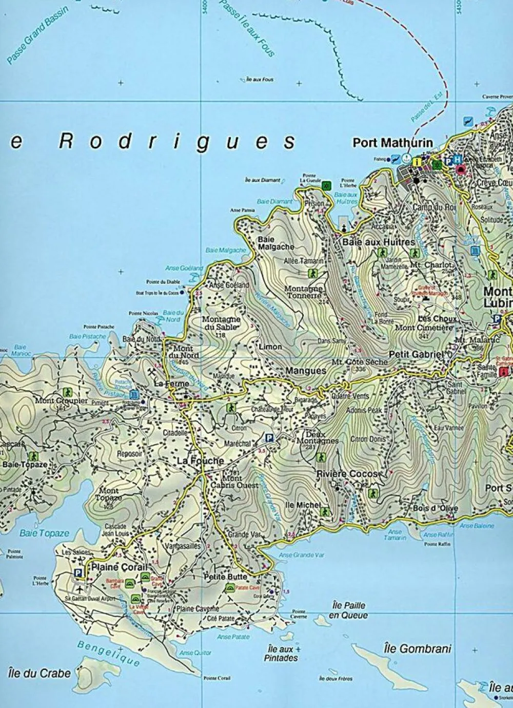 Freytag en Berndt Afrika|Toeristische wegenkaart Mauritius