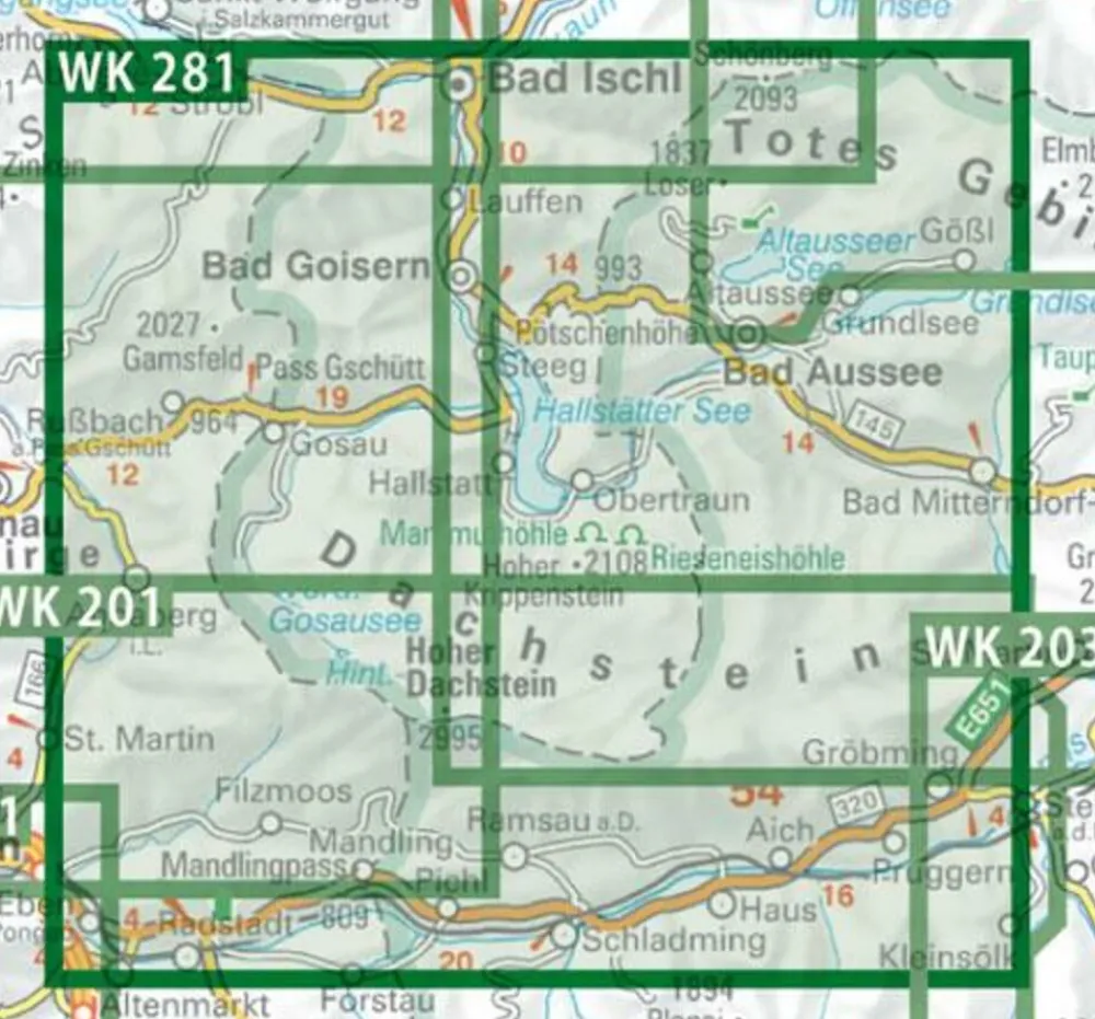Freytag en Berndt Oostenrijk|Wandelkaart WK281 Dachstein
