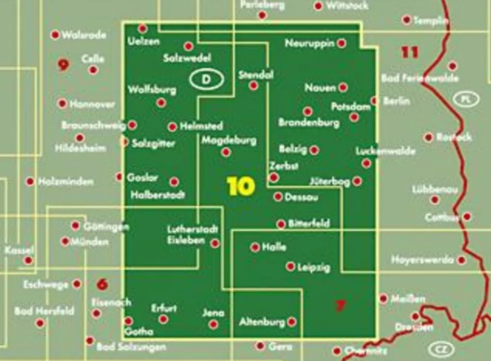 Freytag en Berndt Duitsland|Wegenkaart Sachsen-Anhalt