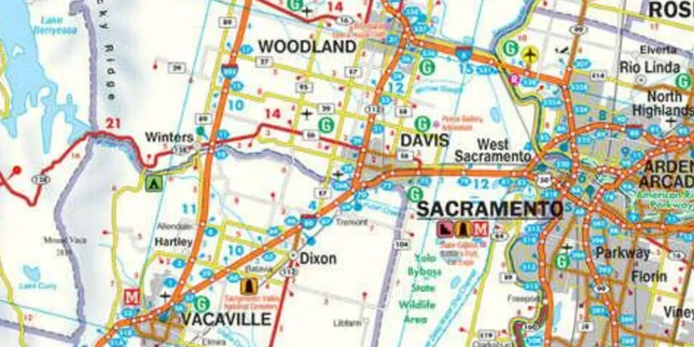 Freytag en Berndt Verenigde Staten|Wegenkaart Californië