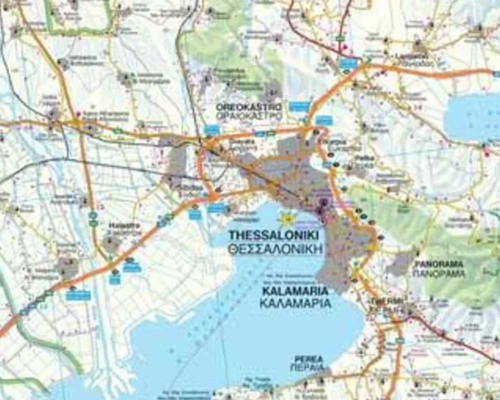 Freytag en Berndt Balkan, Griekenland & Cyprus|Wegenkaart Chalkidiki - Thasos - Olympus