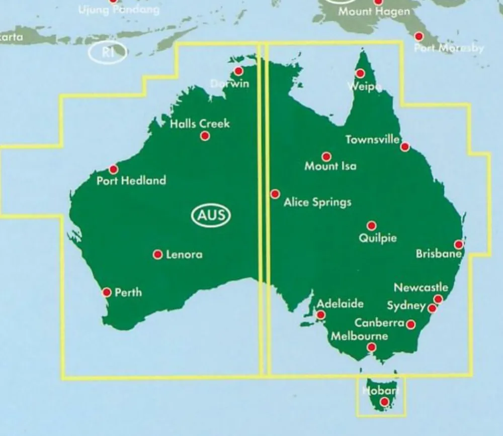 Freytag en Berndt Australië|Wegenkaart Australië