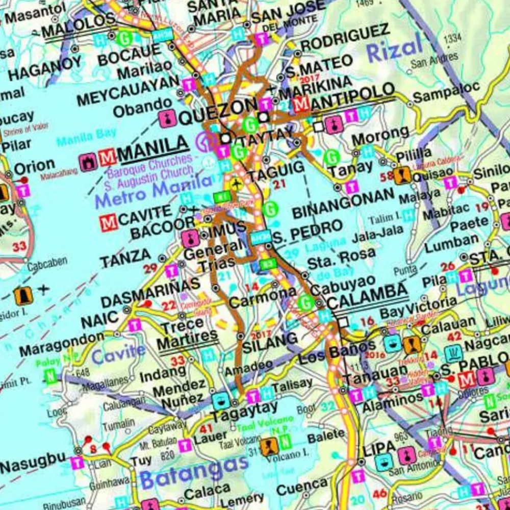 Freytag en Berndt Zuidoost-Azië|Wegenkaart Filipijnen