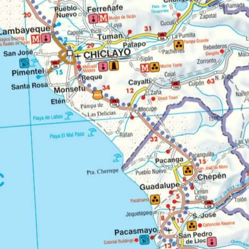 Freytag en Berndt Zuid-Amerika|Wegenkaart Peru