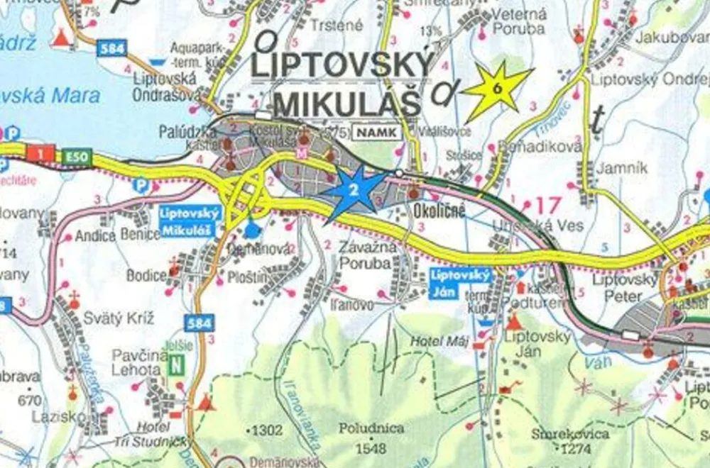 Freytag en Berndt Oost-Europa|Wegenkaart Tatragebergte