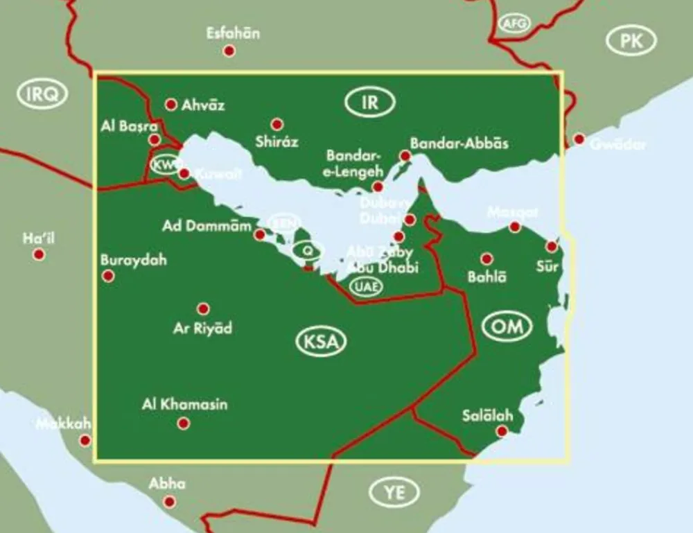 Freytag en Berndt Midden-Oosten|Wegenkaart Verenigde Arabische Emiraten