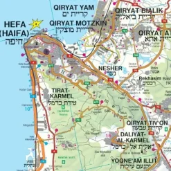 Freytag en Berndt Midden-Oosten|Wegenkaart Israël en Palestina