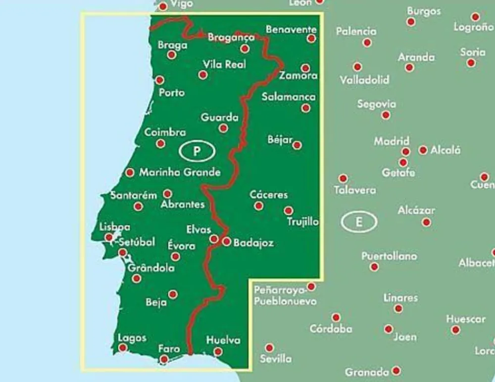 Freytag en Berndt Spanje & Portugal|Wegenkaart Portugal
