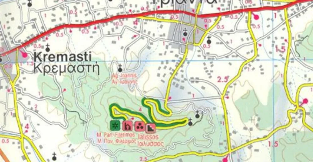 Freytag en Berndt Balkan, Griekenland & Cyprus|Wegenkaart Rhodos