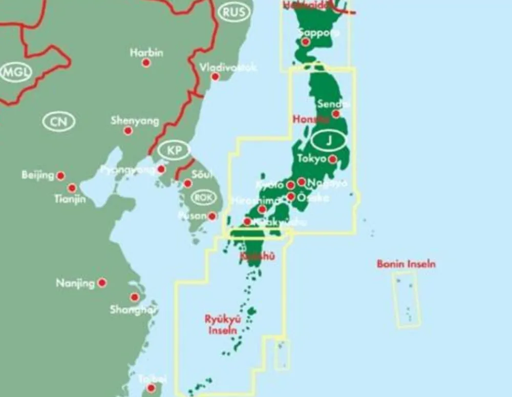 Freytag en Berndt Japan & Korea'S|Wegenkaart Japan