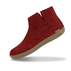 Glerups Sloffen|Boot G - hoge slof met leren zool