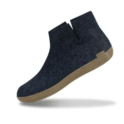 Glerups Sloffen|Boot G - hoge slof met leren zool