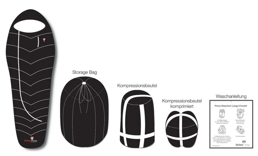 GRUEZI-BAG Slaapzakken & Dekens|Biopod DownWool Ice