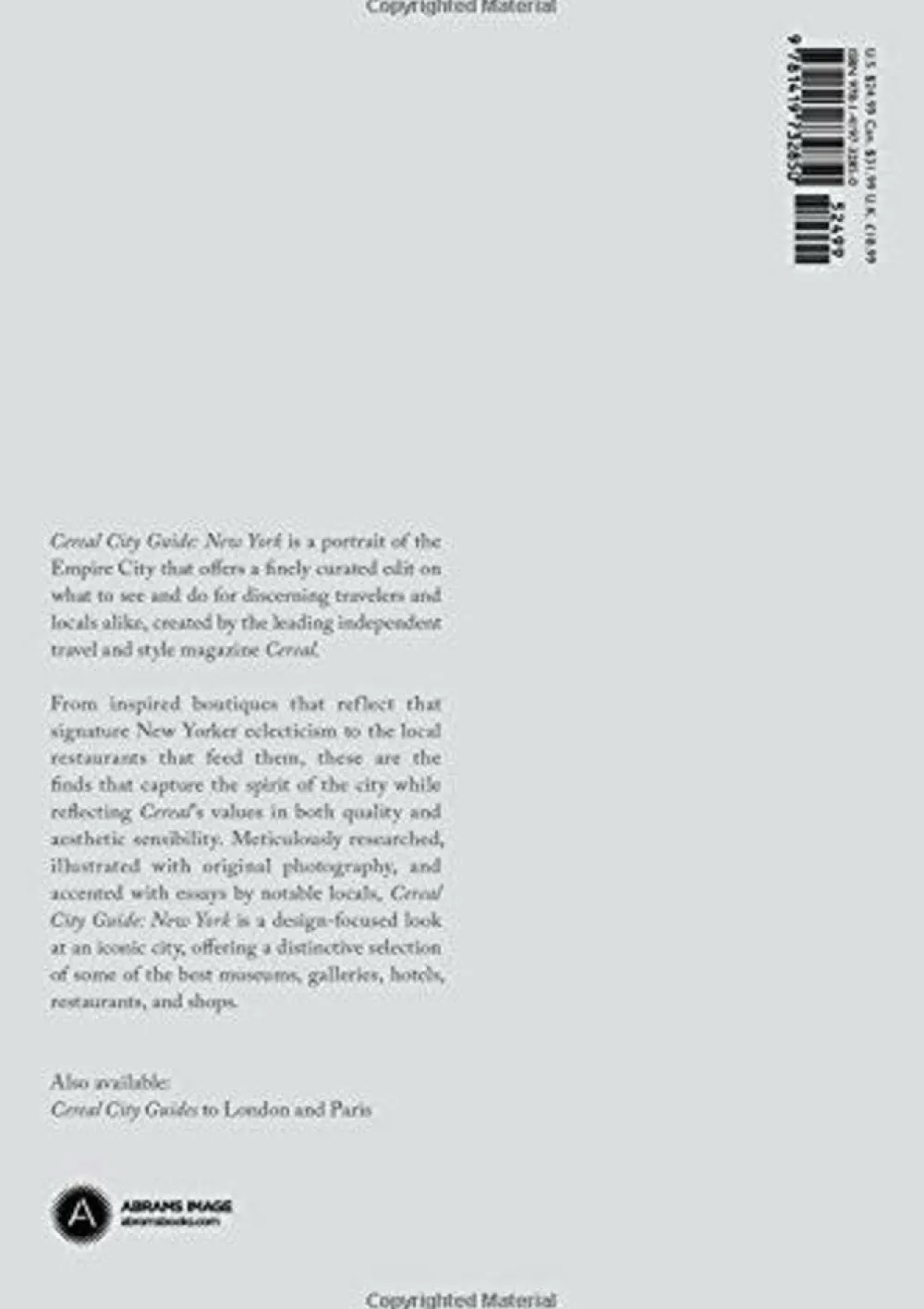 Harry N. Abrams Verenigde Staten|Cereal City Guide: New York