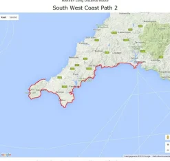 Harvey Maps Groot-Brittanië & Ierland|South West Coast Path 2 St.Ives