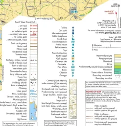 Harvey Maps Groot-Brittanië & Ierland|South West Coast Path 3 Plymouth