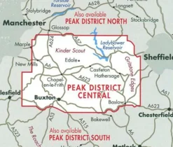 Harvey Maps Groot-Brittanië & Ierland|Wandelkaart Ultramap XT40 Peak District Central
