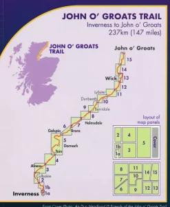 Harvey Maps Groot-Brittanië & Ierland|Wandelkaart XT40 John O'Groats Trail