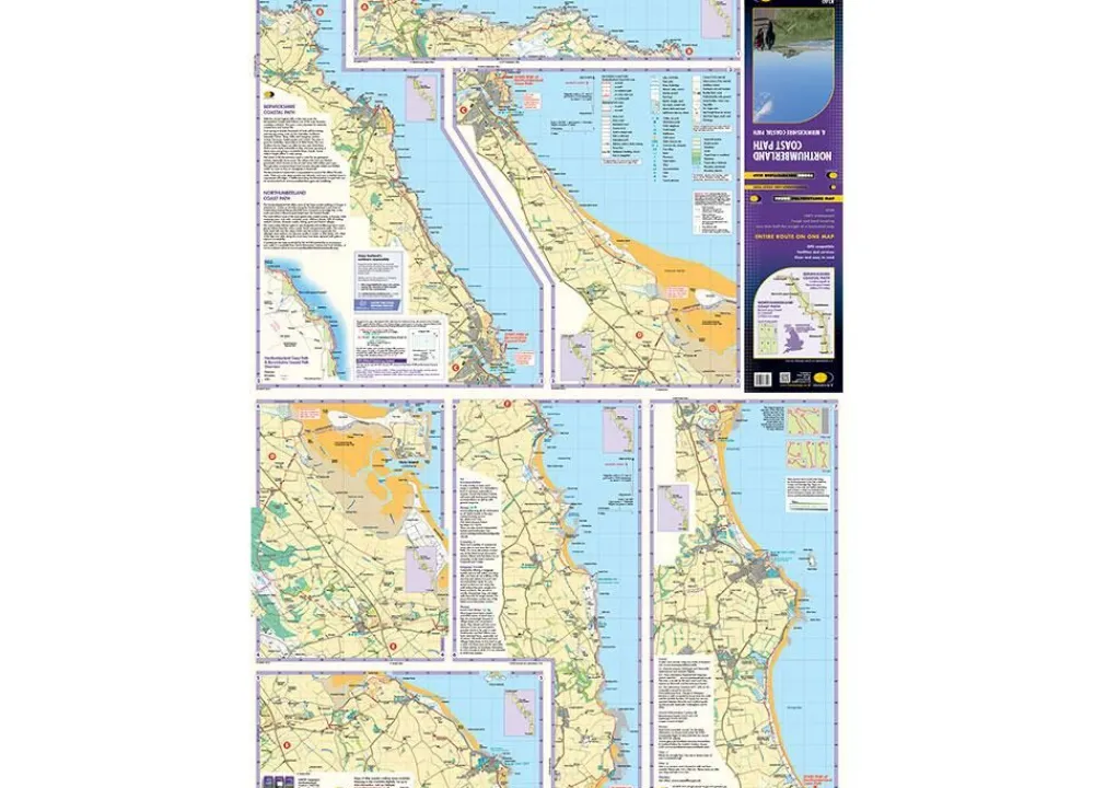 Harvey Maps Groot-Brittanië & Ierland|Wandelkaart XT40 Northumberland Coast Path