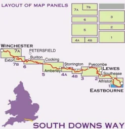 Harvey Maps Groot-Brittanië & Ierland|Wandelkaart XT40 South Downs Way