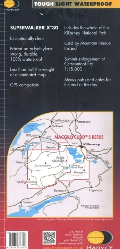 Harvey Maps Groot-Brittanië & Ierland|Wandelkaart XT30 Macgillycuddy's Reeks