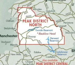 Harvey Maps Groot-Brittanië & Ierland|Wandelkaart XT25 Peak District Noord
