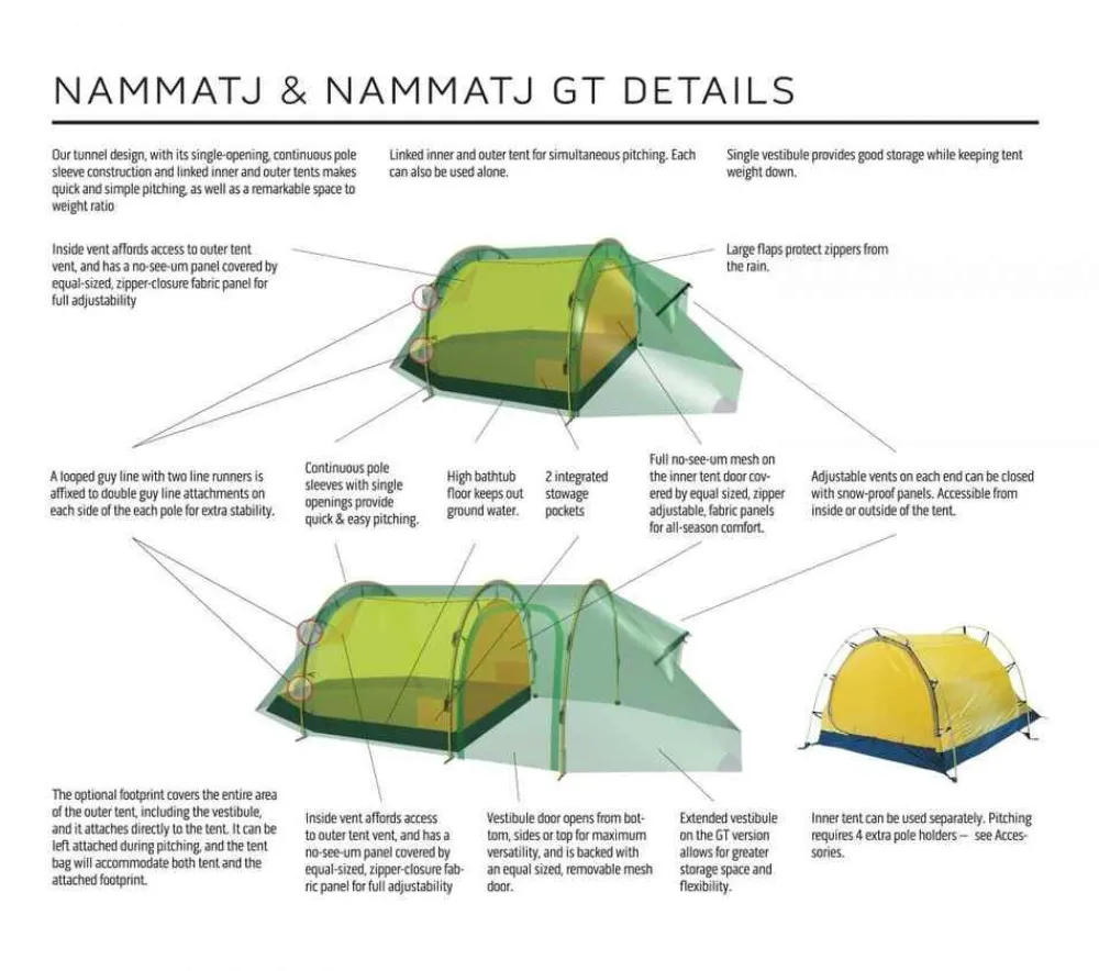 Hilleberg Tenten|Nammatj 3 GT Driepersoonstent