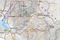 Huber Verlag Balkan, Griekenland & Cyprus|Wandelkaart Albanië Noord