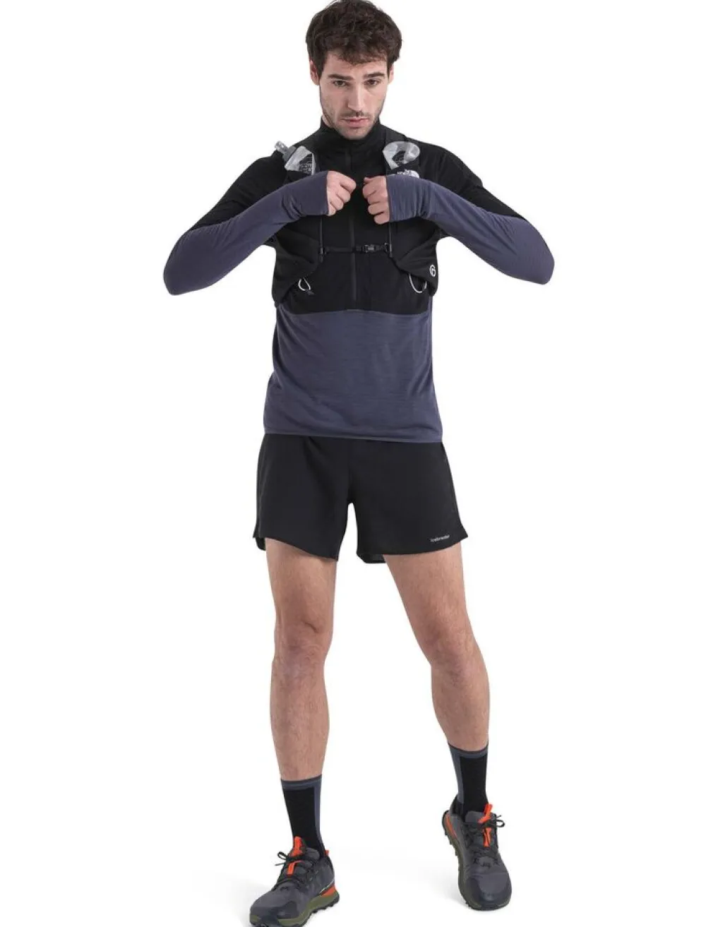 Heren Icebreaker Vesten|M Merino 200 Realfleece Descender LS Half Zip