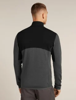 Heren Icebreaker Vesten|M Merino 400 RealFleece Descender LS Zip
