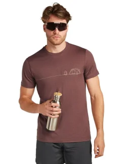 Heren Icebreaker Shirts Heren|M Merino 150 Tech Lite ss Tee Single Line Camp