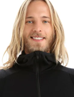 Heren Icebreaker Vesten|M Quantum zoneknit LS zip hoody